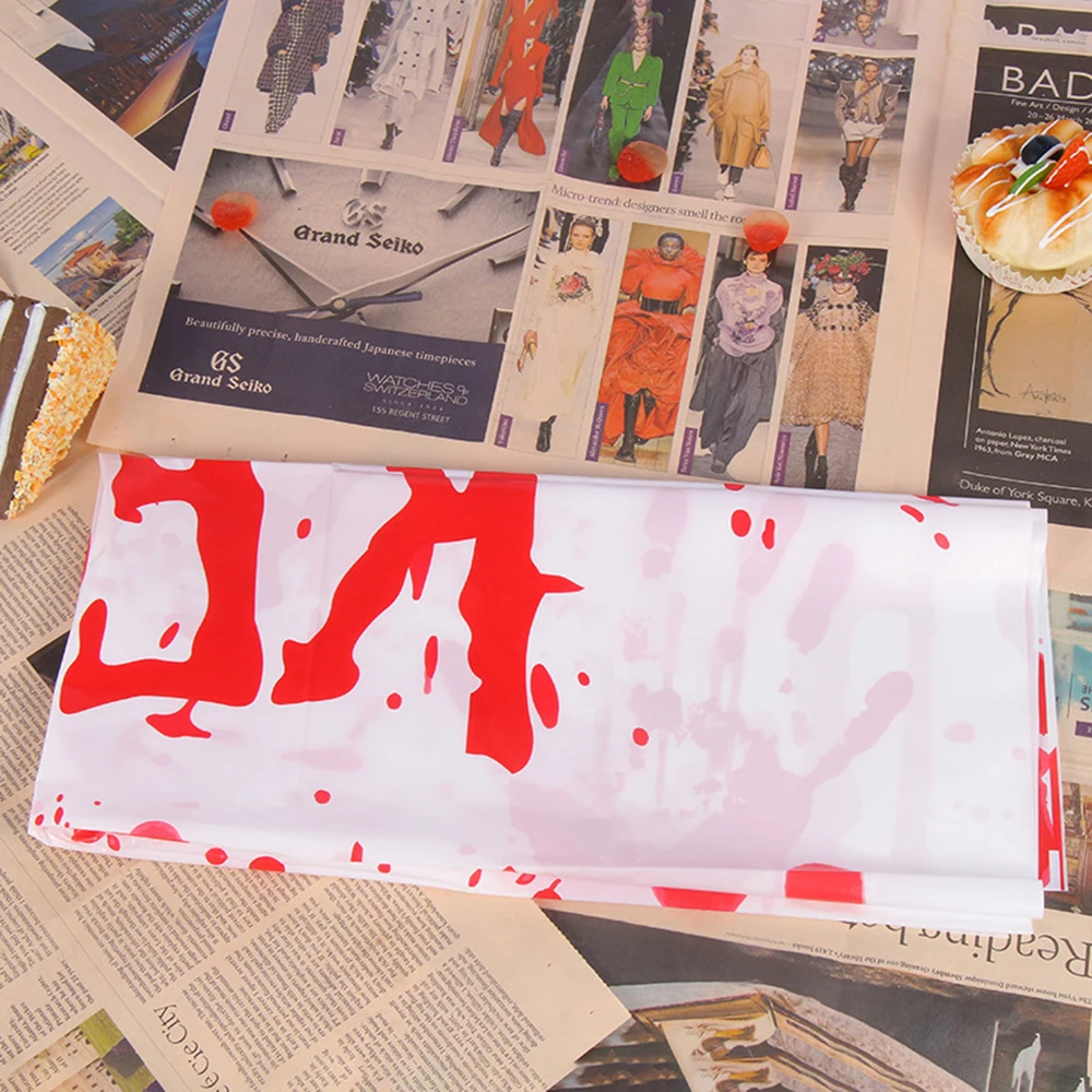 Скатерть для украшения стола 130*260 см ПВХ Хэллоуина Настольная дорожка флаг