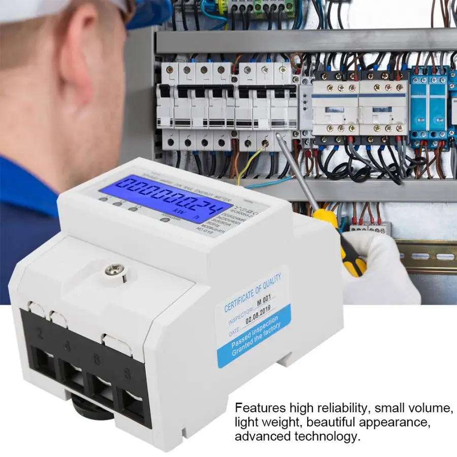 DDS024MR 3-фазный 4-проводной измеритель электроэнергии Вольт-ток Частотный