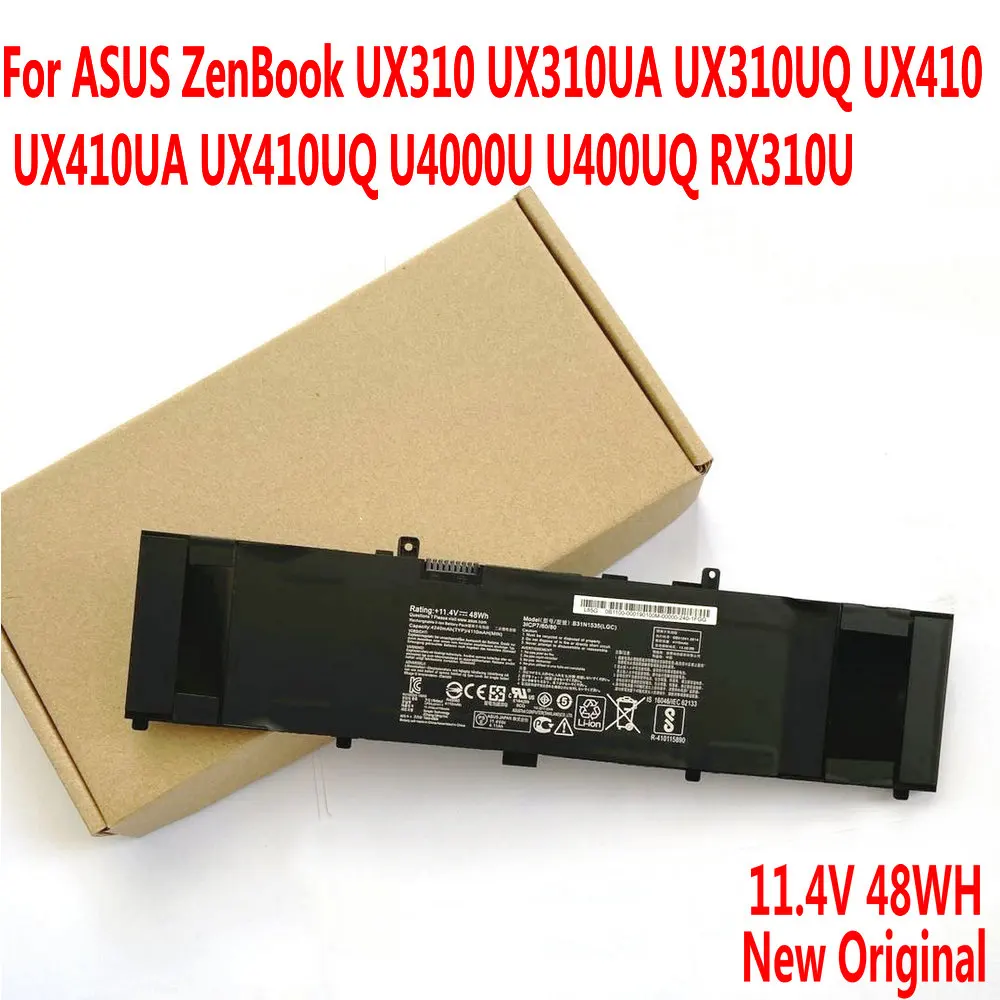 11 4 V 48WH B31N1535 Аккумулятор для ноутбука Asus U4000U U4000UQ U310U UX310U RX310 U410U UX410U