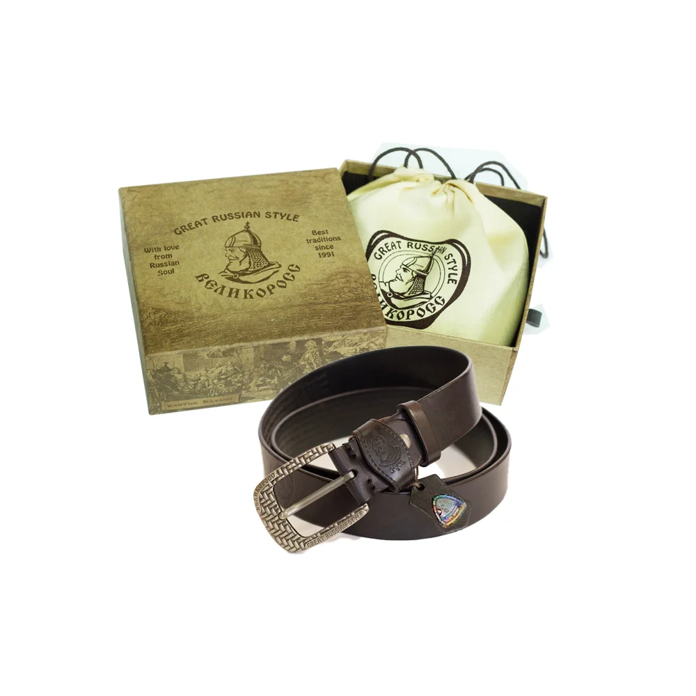 Ремень Великоросс Новгородский воловья кожа