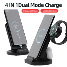 4 in 1 Magnetic Charging dock Station Wireless Charger for Huawei Mate 40 P40 Pro USB Watch Charger for Huawei Watch 3 3 Pro GT2