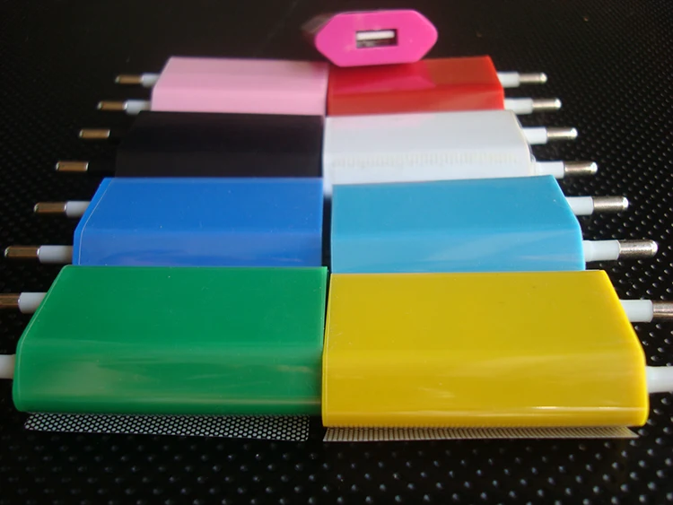 500 шт./лот белый высокое качество полный 1A ЕС USB настенное домашнее зарядное