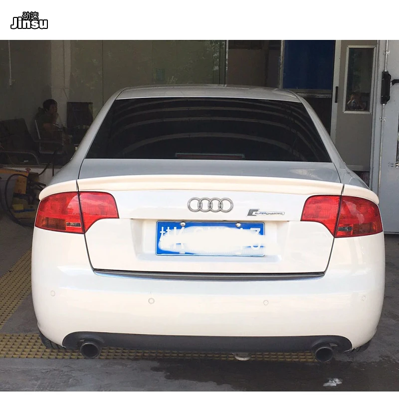 Для AUDI A4 B7 ABT Стиль Женский 2005 2008 A4B7 ПУ серый праймер 3 шт. спойлер губа (не подходит