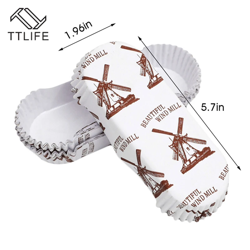 TTLIFE 200 шт. ветряная мельница для торта кексов бумажная подкладка маффинов чашка