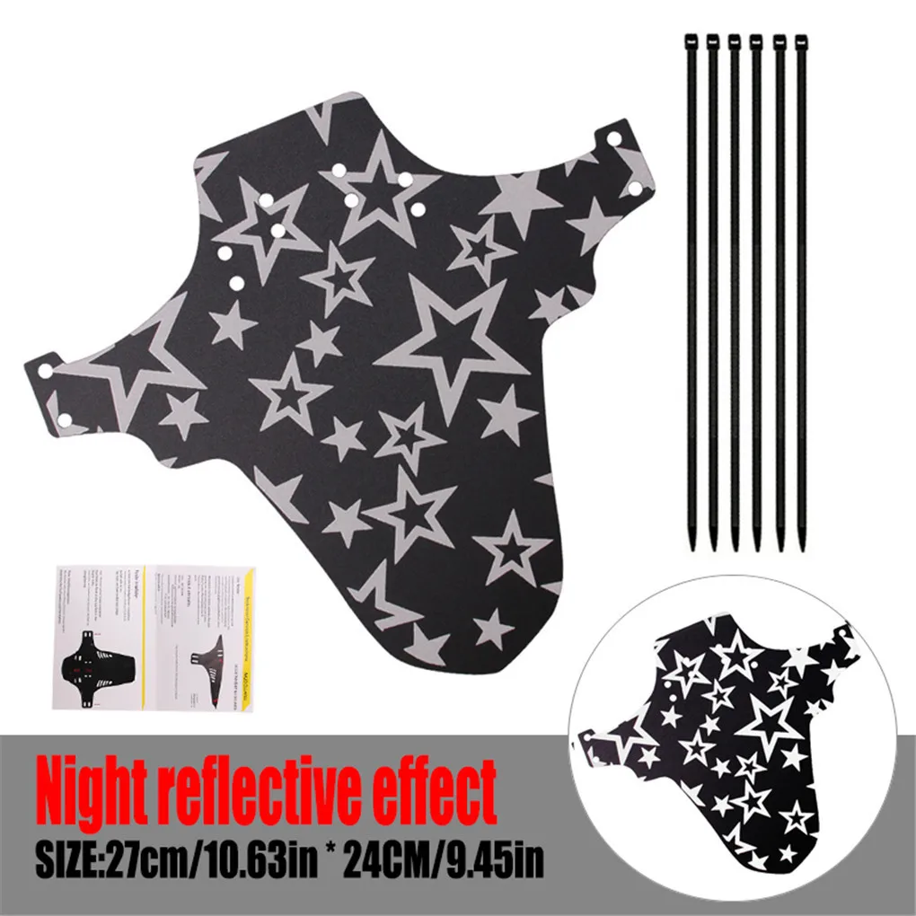 

PP Rear Wheel Bike Fender Bicycle Mudguard Protecting Tool Bike Cycling Accessories Stripe