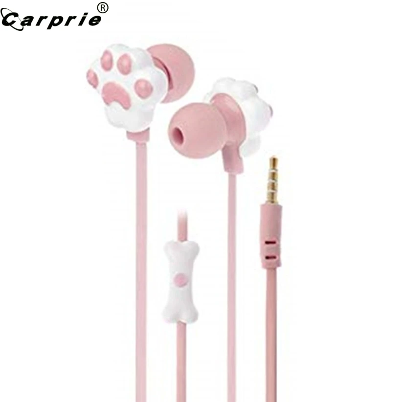 Детские наушники CARPRIE гарнитура с милыми кошачьими лапами 3 5 мм вкладыши