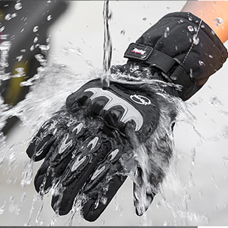 Новые мотоциклетные перчатки мужские 100% водонепроницаемые ветрозащитные зимние