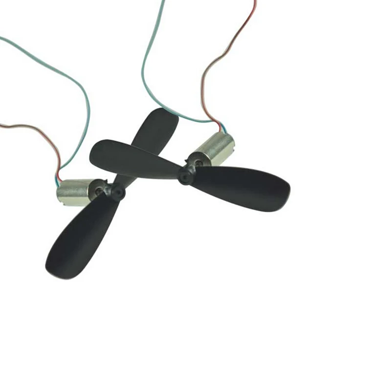

2PCS=1Pair DC 3.7V 48000RPM Coreless Motor Propeller For RC Aircraft Helicopter Toy DC Motors