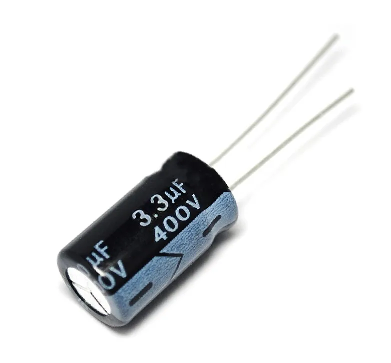 

20PCS Higt quality 400V3.3UF 8*12mm 3.3UF 400V 8*12 Electrolytic capacitor