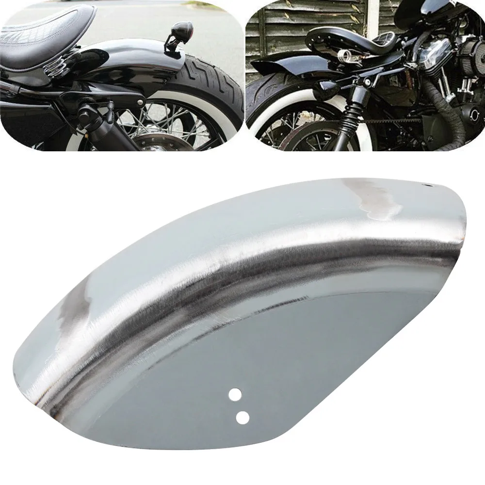 Необработанное финишное короткое железное плоское заднее крыло для мотоцикла