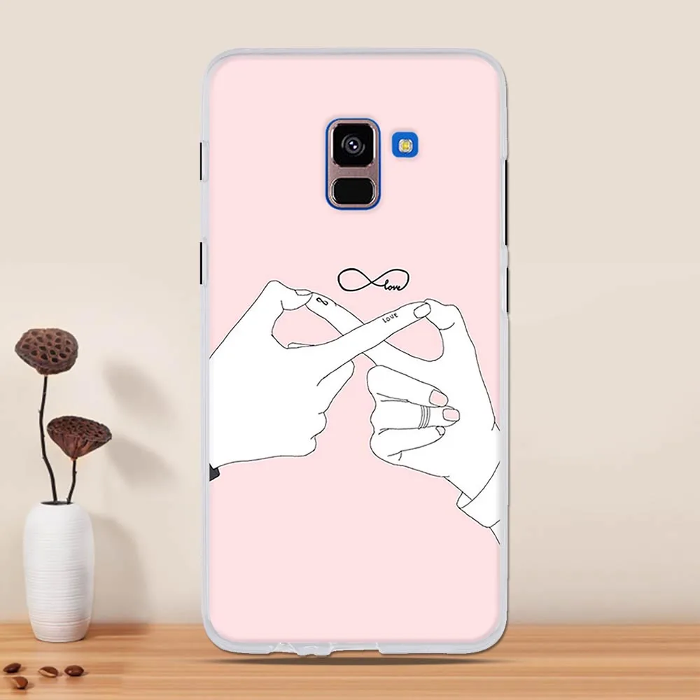 Чехол для samsung Galaxy A8 Plus чехол Капа Coque чехол из термополиуретана и силикона для samsung A8 Plus A 8+ A730F Чехол протектор бампер - Цвет: 51