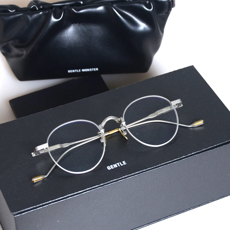 

Korean brand Anti blue lens GENTLE Eyeglasses frames Tom21 Women Men Optical Eyewear Frames For Reading Myopia Prescription lens
