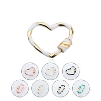 2020 manual diy colour ellipse peach chain spiral buckle necklace bracelet jewelry buckle jewelry parts