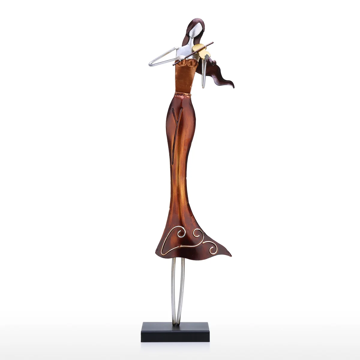 Tooarts Saxophone Player Ornament Iron Art Decor Handmade Craft Home and Desk Decoration Creative Modern Sculpture home decor | Дом и сад