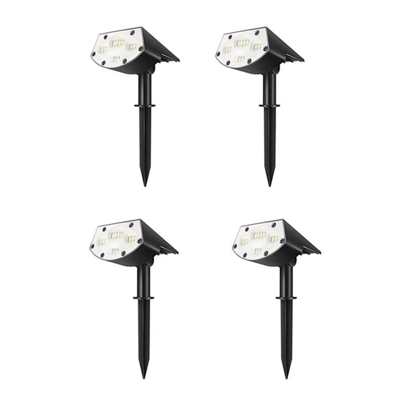 

4 шт., водонепроницаемые Настенные светильники IP67 на солнечной батарее