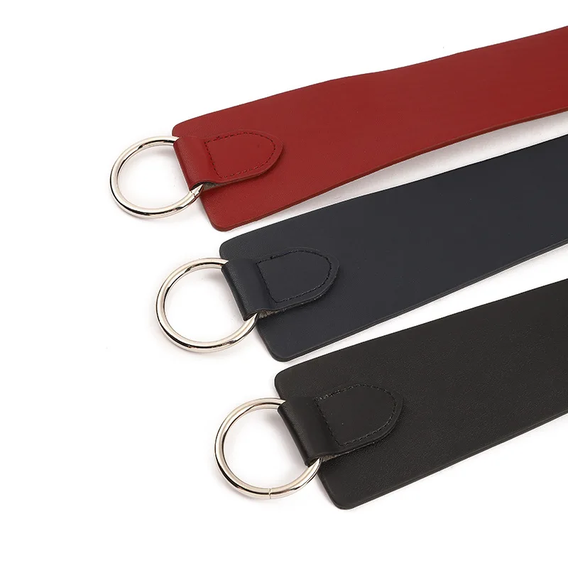 Новый женский широкий корсет кожаный пояс галстук украшение тонкий черный