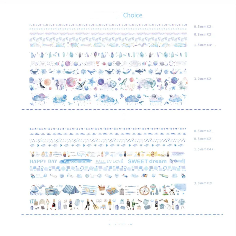 

10PCS/Lots DIY Scrapbooking Fruit Animal Sticker Scotch Decorative Washi Tape Diary Journal Materail Stationery Supplies Masking