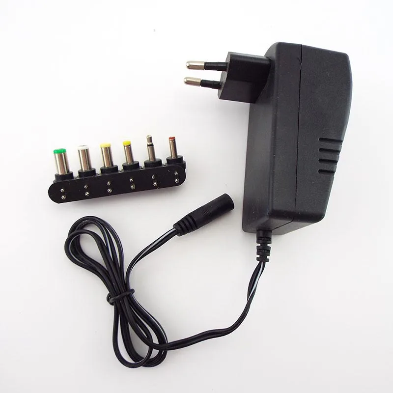 AC DC 3V 4 5 V 5V 6V 7 9V 12V Мощность Зарядное устройство питания адаптер разъем 30 Вт 2.5A