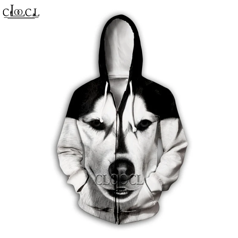 

HX Newest 3D Printed Funny Dog Jacket Men for Women Harajuku Hoodies Unisex Casual Streetwear Sweatshirt Zip Pullover