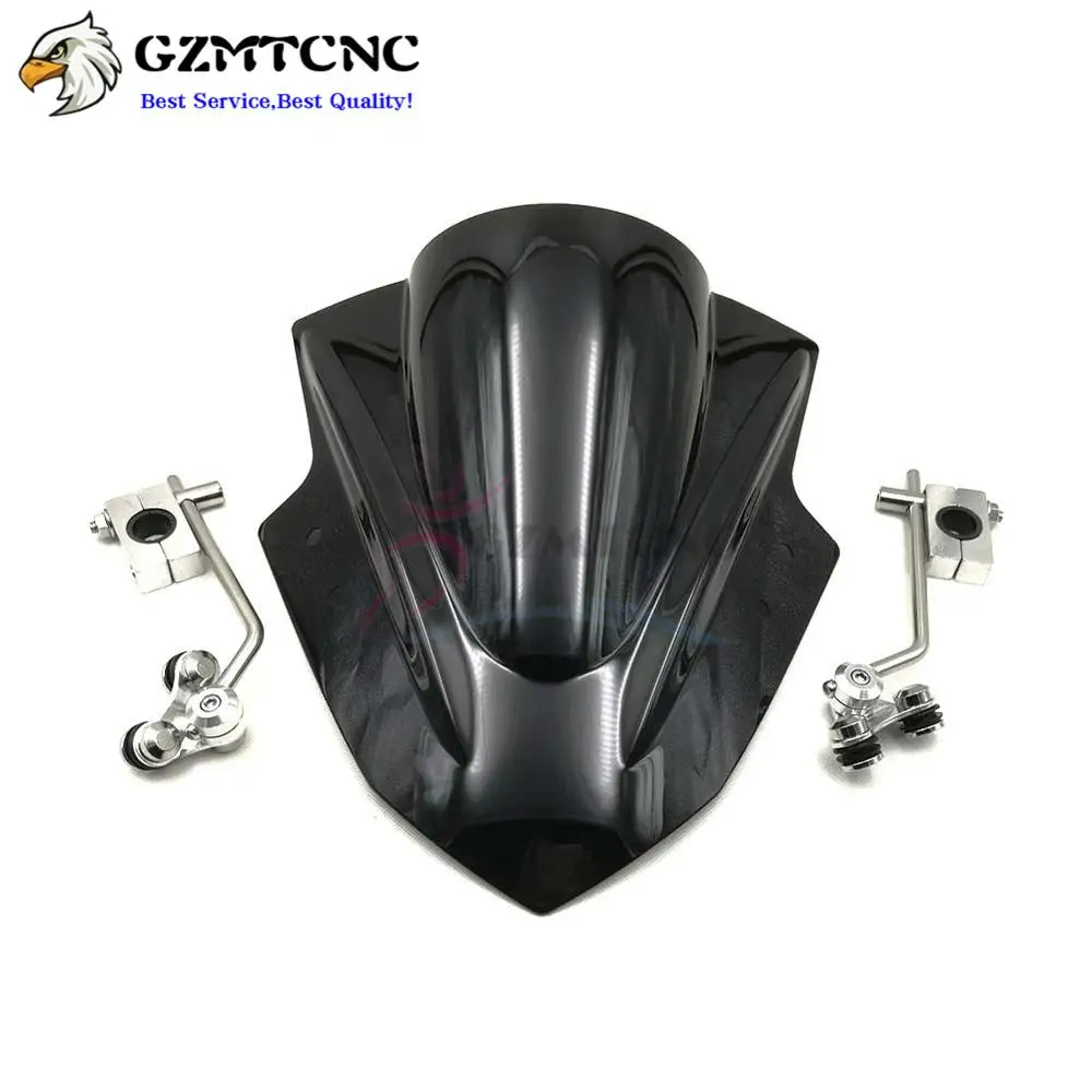 Лобовое стекло для мотоцикла с регулируемым кронштейном Kawasaki ZRX1200 KLE650 VERSYS 650/1000 Z800
