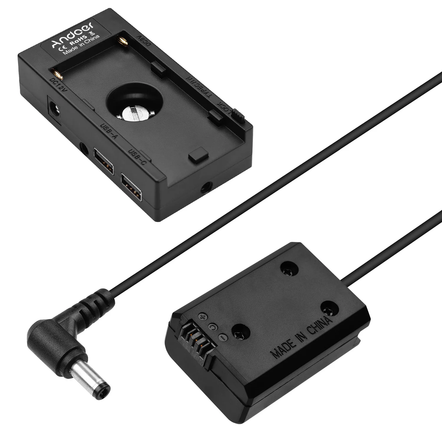 Andoer F750 Battery Plate Holder Adapter+FW50 Dummy Coupler for Sony A7/A7R/A7S/A7II/A7RII/A7SII/A6300/A6400/A6500 | Электроника