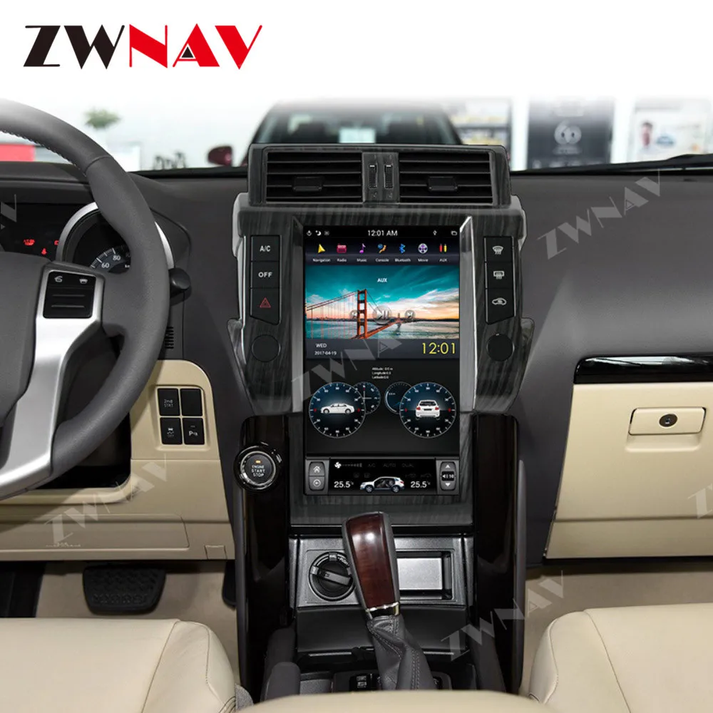 Android 9,0 вертикальный экран Автомобильный gps навигатор для TOYOTA Land Cruiser Prado 150+ головное устройство мультимедийный плеер радио рекордер