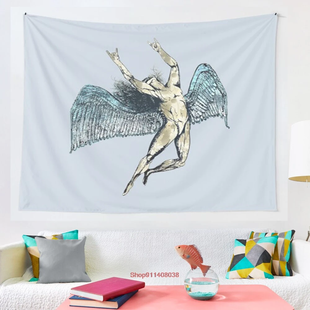 

ICARUS Jette THE Horn super blue grunge новый Синий Гобелен настенные гобелены для гостиной пляжное полотенце одеяло