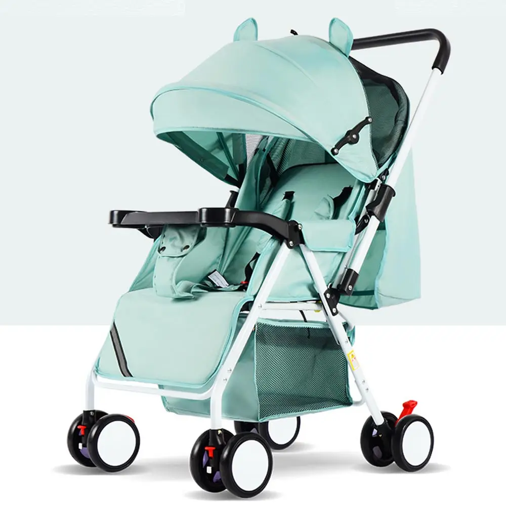 Детская коляска ультра светильник и удобный складной может сидеть лежать на