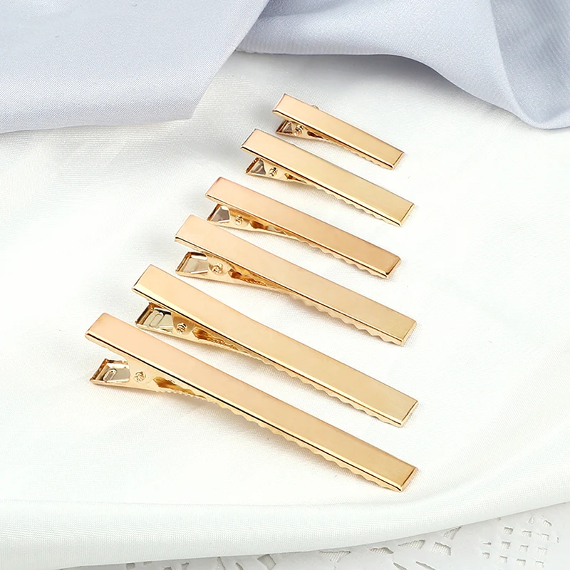 Hair Clip Basic Shiny Metal Alligator Hairpins Diy Hair Accessories For Women Girl Hairdressing Tool