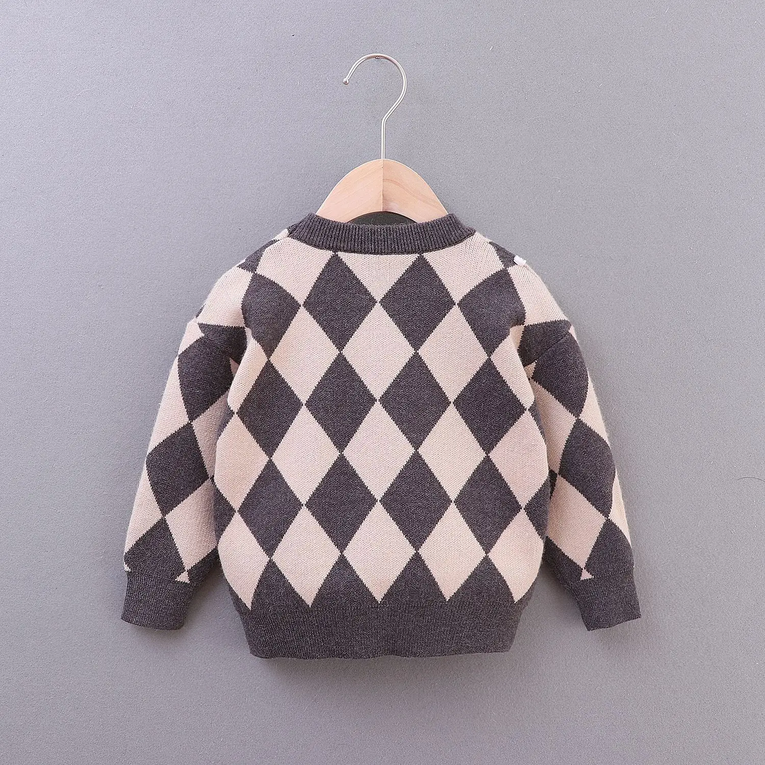 Английский стиль детские вязаные свитера для маленьких мальчиков и девочек