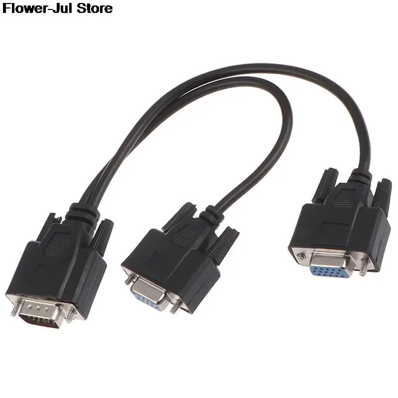 Кабель-разветвитель для видеомонитора 15Pin VGA папа-2 Vga Svga мама | Электроника