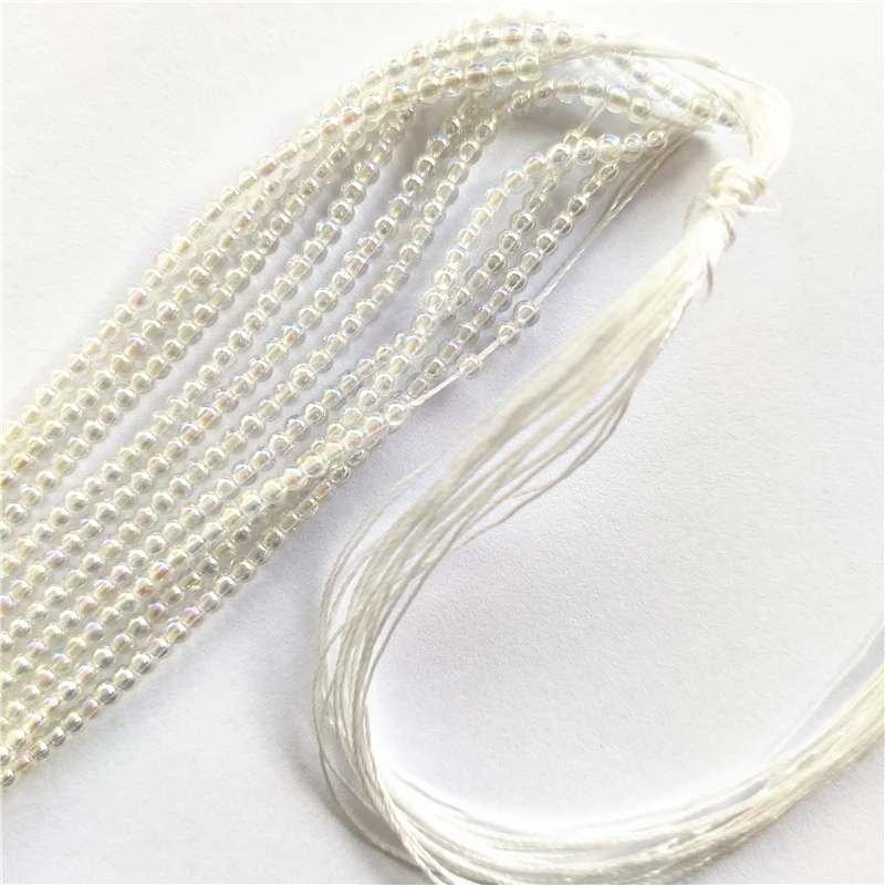 Круглые перфорированные шарики высокого качества 2 мм стеклянные бусины с