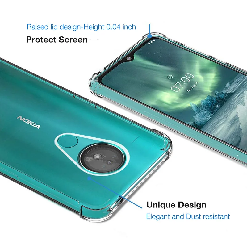 Soft Silicone Case For Nokia 7.2 6.2 4.2 3.2 2.2 Shock Proof Bumper Cover For Nokia 3.1 5.1 6.1 Plus on Nokia 5.1 6.1 7.1 8.1