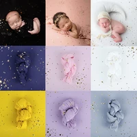 newborn photography clothing baby stretch wrap backdrop infant photo props accessories starry sky background blanket swaddling