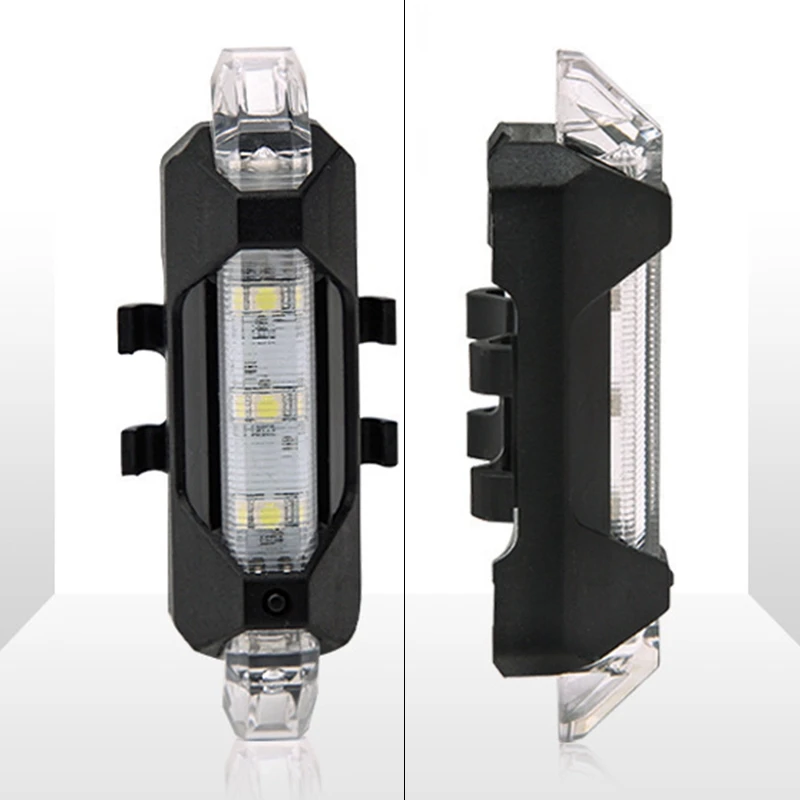 

Mountain Bike USB Charging Tail Light 5 LED Waterproof Super Bright Charging Tail Light Warning Light
