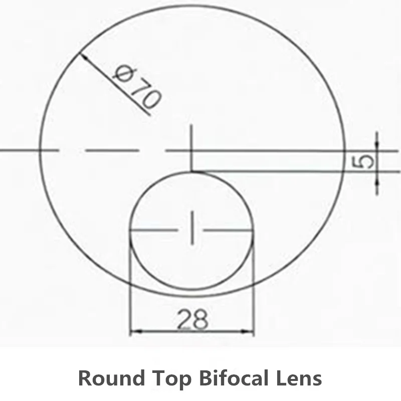 RX-LENS 1 49 круглые бифокальные линзы UV400 HMC EMI для двухфункциональных очков