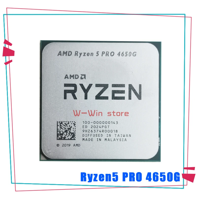Процессор AMD Ryzen 5 PRO 4650G R5 3 7 ГГц 6 ядер 12 потоков 65 Вт L3 = 8M 100-000000143 разъем AM4 без