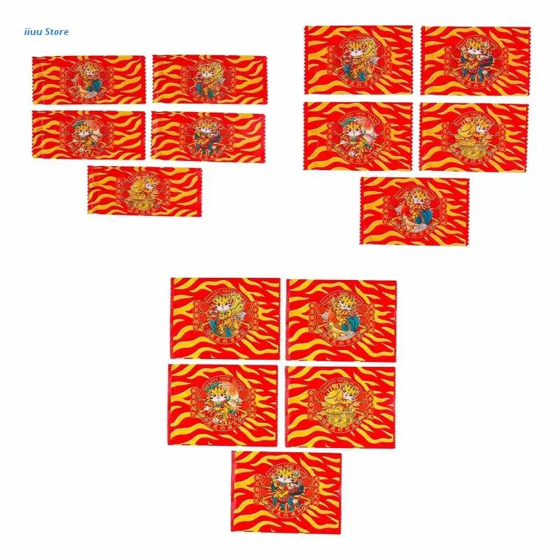 Набор упаковочных пакетов с изображением китайского тигра посылка пакет для