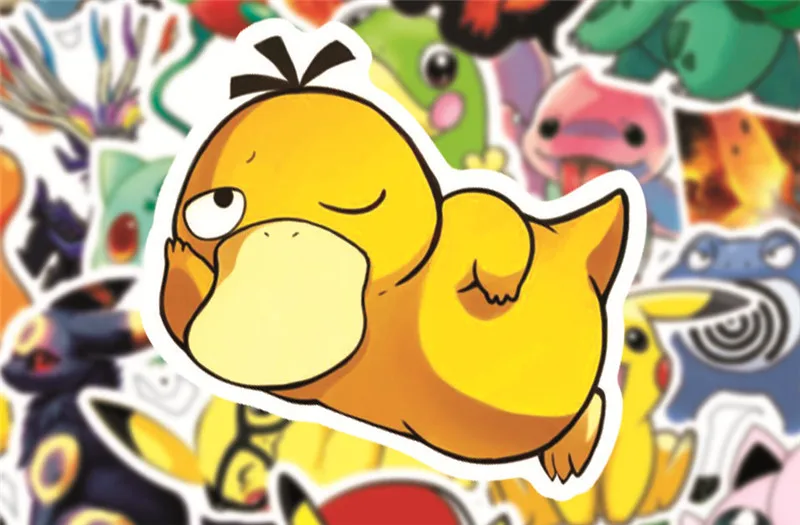 50 шт. наклейки из игры Набор наклеек Pikaqiu для детей чехол для путешествий велосипедный холодильник ноутбук Детская Игрушка Аниме ПВХ наклейка s