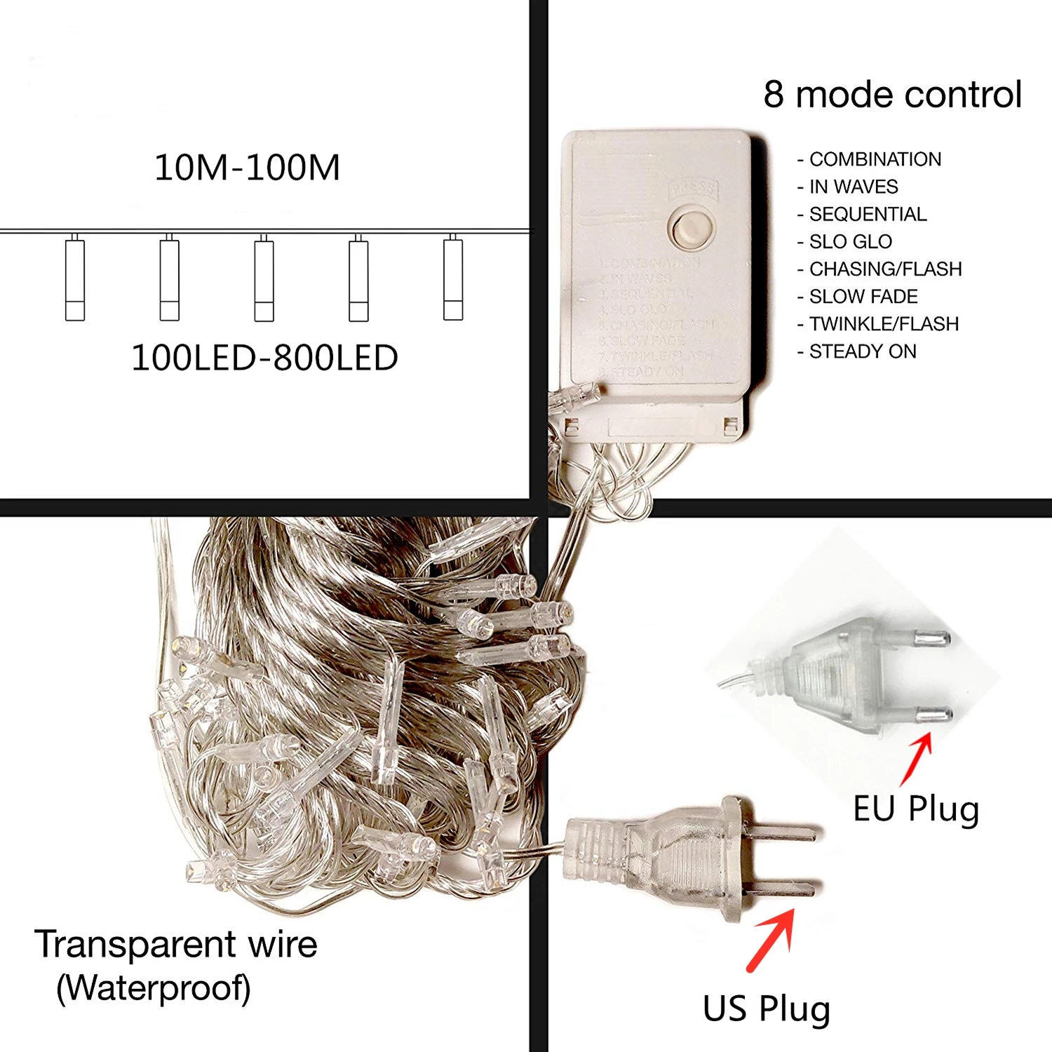 Гирлянда светодиодная Водонепроницаемая Для дома и сада|Осветительные гирлянды|