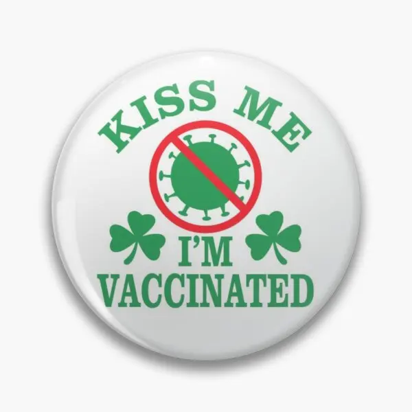 

Kiss Me Im Vaccinated Soft Enamel Pin Funny Cartoon Brooch Badge Decor Creative Clothes Cute Gift Metal Collar Fashion Jewelry