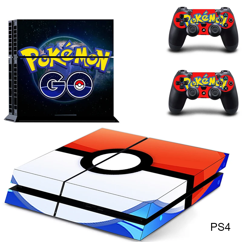 Pokemons юбилей ограниченная наклейка кожи для playstation 4 PS4/SLIM/PRO Контроллеры консоль Play Station 4 виниловые наклейки крышка - Цвет: DPTM1322