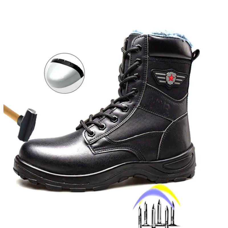 

2021 New Work Boots Water Proof Safety Boots Winter Shoes Puncture-Proof Safety Shoes Steel Toe Boots Indestructible Shoes Men