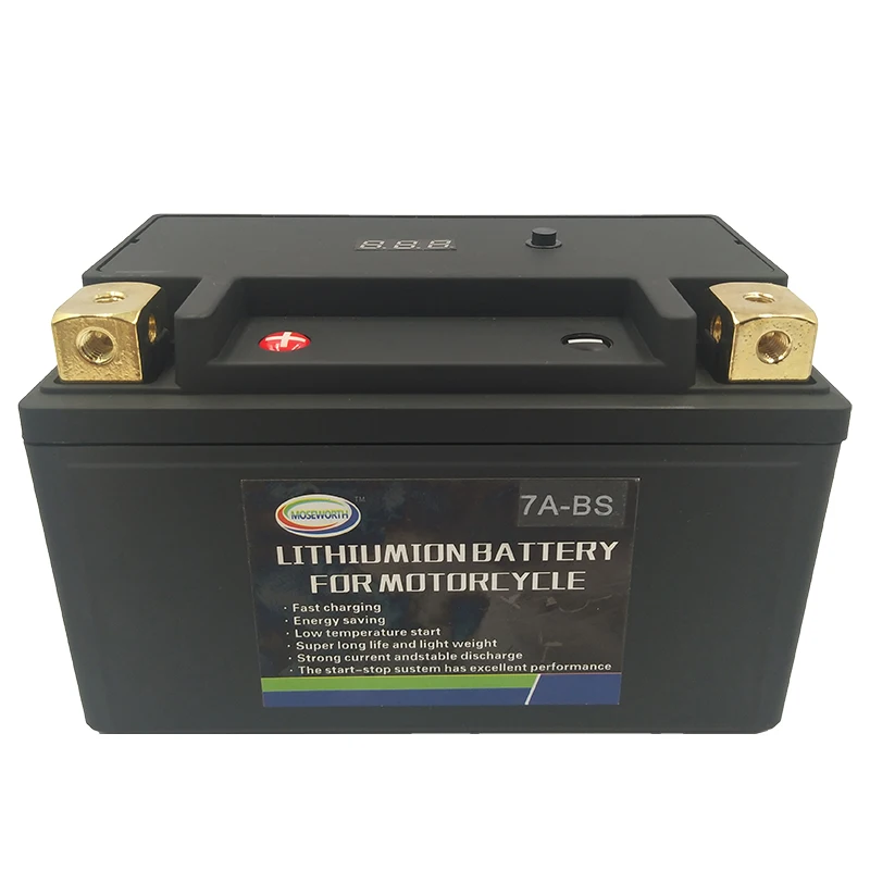 Батарея скутера 12V литий-железо LiFePO4 7AH 7A-BS 300CCA Размер 150x87x93mm BMS доска фосфат батарея для различных мотоциклов