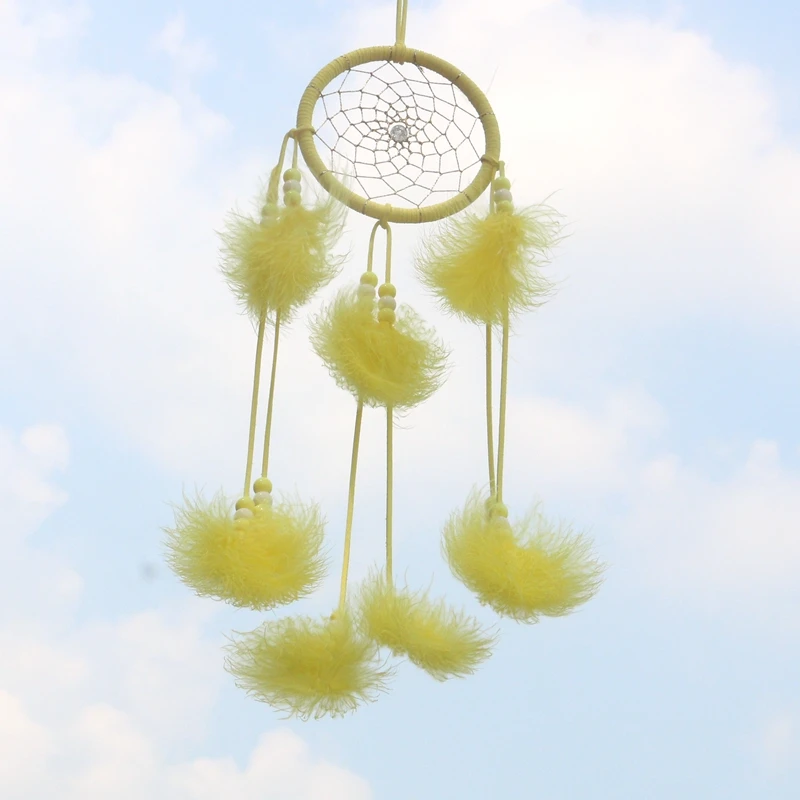 Винтажный Ловец перьев сетка для украшения дома индийский снов ретро перо