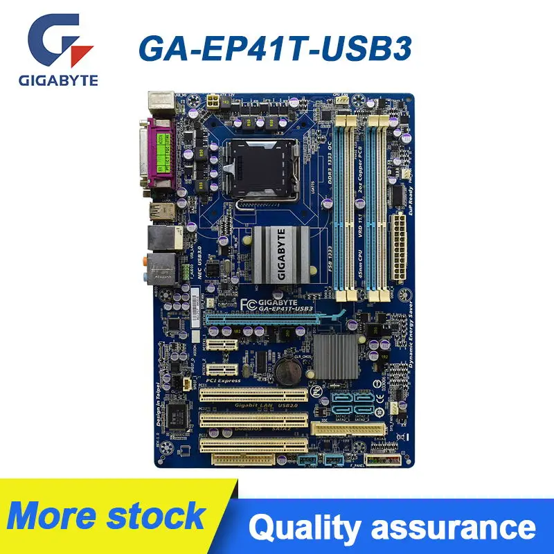 

Для Gigabyte GA-EP41T-USB3 Desktop Intel G41 материнская плата LGA 775 DDR3 4 Гб USB2.0 Поддержка Core 2 Extreme Quad cpus ATX Placa-MOM