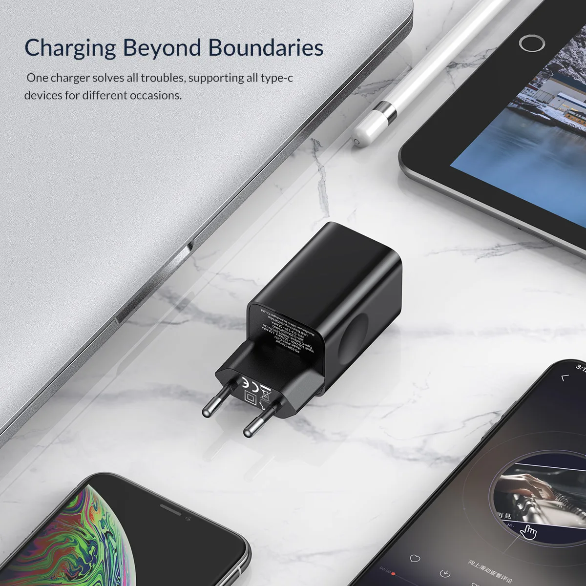 ORICO USB Charger Type C 65W PD Fast 3.0 4.0 Charger for for iPhone Xiaomi Huawei Tablet Laptop Cell Phone Notebook