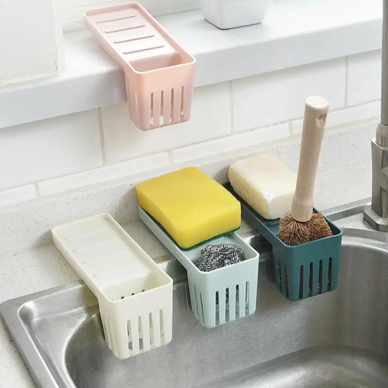 Kitchen Accessories 1 Pc Sink Shelf Suction Cup Sponge Drain Rack Multifunction Storage Racks home organizer | Дом и сад