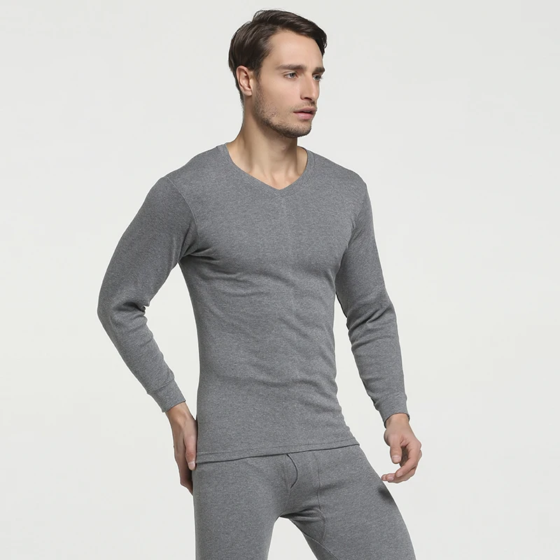 

Tide New Winter Pure Cotton Male Pajamas New Style No Trace Men Thermal Underwear Comfortable Men Long Johns Asian Size M-3XL