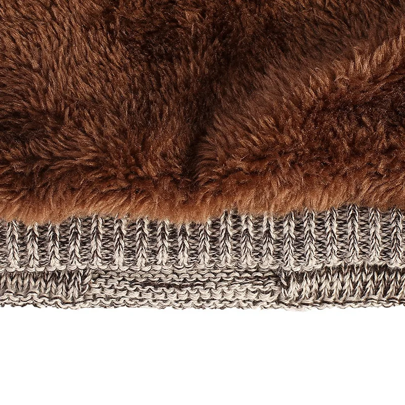 Winter Hats Flex Fold Lattice Double-deck Increase Down Set Head Cap Men And Women Package Head Cap Earmuffs Knitting Hat